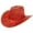 Red, variant on Fashionable Sparkly Sequins Cowboy Hat For Stage Performance Party Festival Celebration Events Cool Fedora Show