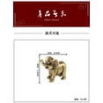 thumbnail image 5 of WORGEOUS Tiny Elephant Figurine Brass Golden 1Pcs Desktop Decor, 5 of 6