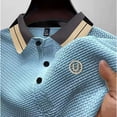 thumbnail image 7 of Breeze Polo Shirts for Men Stretchy Quick Dry Casual Short Sleeve Wearbreeze Collared Textured Polo Shirt, XL, 7 of 7