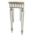 thumbnail image 5 of Butler Specialty Masterpiece Mirrored Demilune Console Table In Pewter, 5 of 9