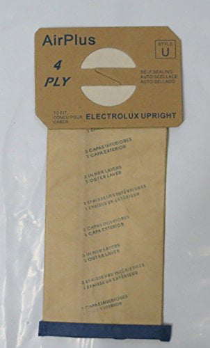 Electrolux Upright Vacuum Cleaner Bag STYLE U DVC 10 Bags 