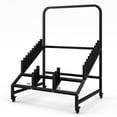 thumbnail image 6 of Advwin Heavy Duty Tile Display Rack with 12 Shelves & Lockable Wheels, Versatile Metal  Slotted Shelf for Porcelain Tiles, Flooring, Glass, Building Material or Art Panels, 6 of 13