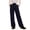 Navy, variant on Stamzod Uniform Pants for Girls Fashion Striped High Waisted Wide Leg Dress Pants Casual formal Straight Leg Trousers with Pockets 15-16Years