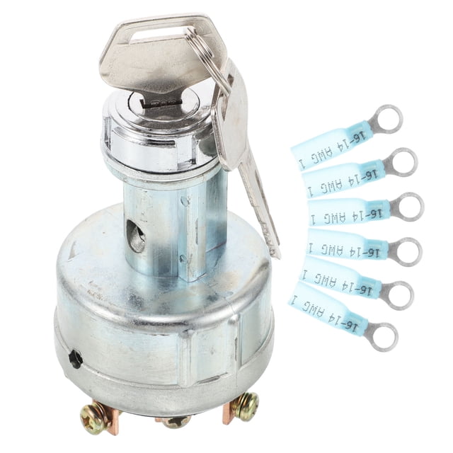UPOUART 1Jgo Interruptor De Encendido Para Maquinaria Agrícola Y Vehículos Múltiples Con Llave Y Terminales