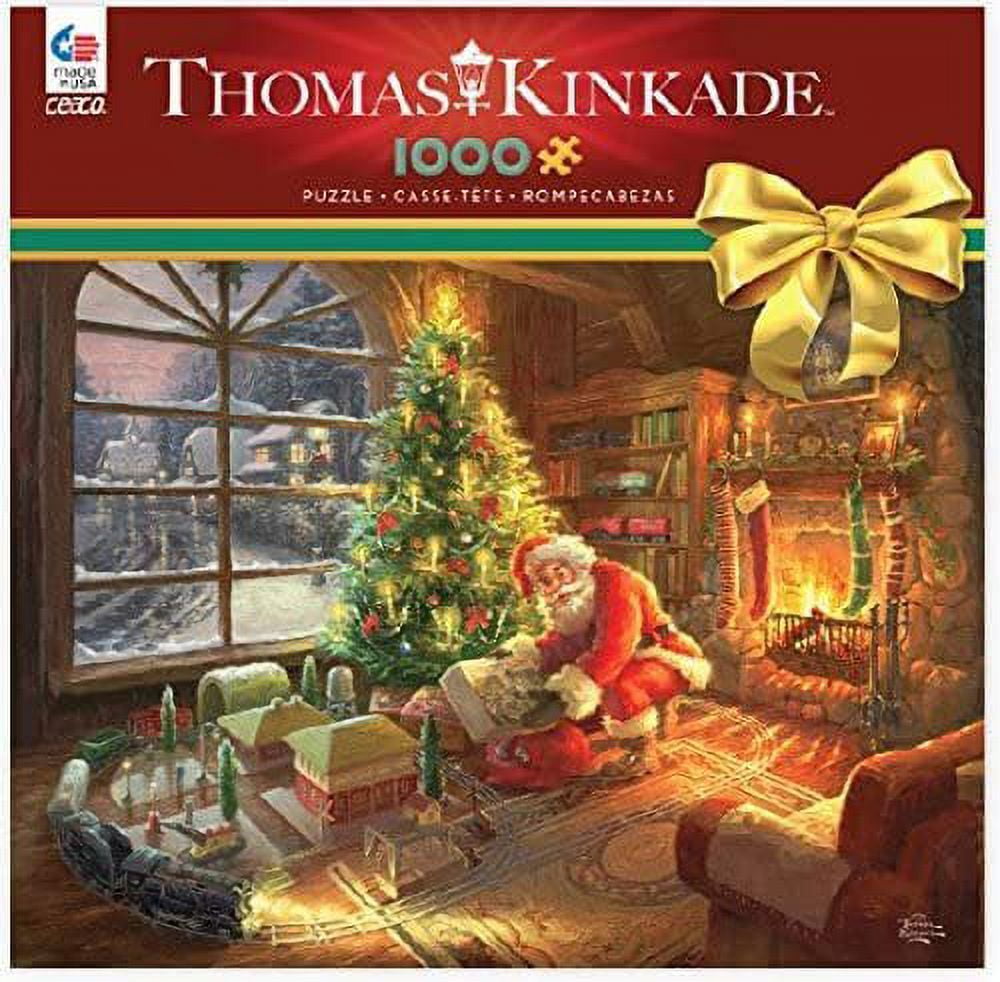 Ceaco Thomas Kinkade Santa Special Delivery Puzzle, 1000 Piece