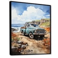 thumbnail image 2 of Designart "Pickup Truck Coastal euphony" Pickup Truck Floater Framed Canvas Art Print, 2 of 7