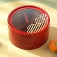 thumbnail image 2 of Bandeja de aperitivos con tapa Sunnimix Redondo rojo de 2 capas, 2 of 8