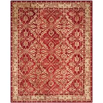 SAFAVIEH Anatolia Lysette Floral Area Rug, Red/Ivory, 8' x 10'