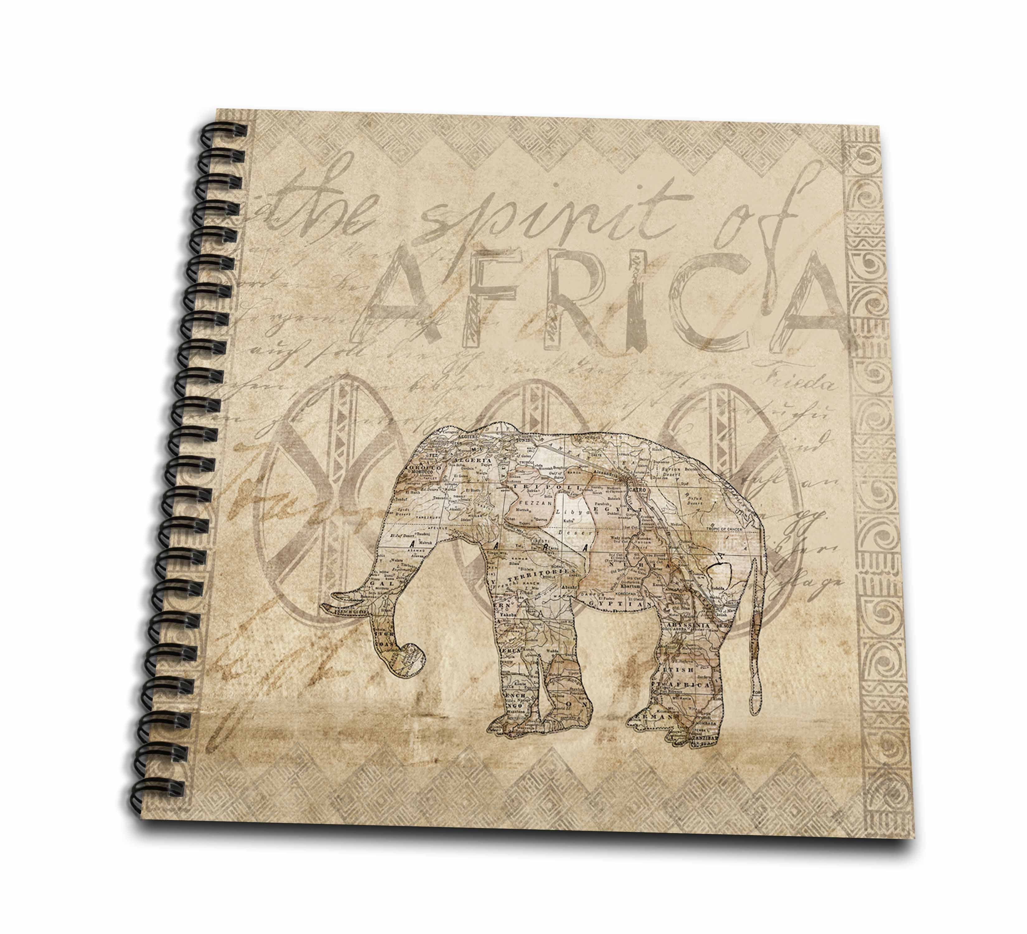 ~ 192 blank pages ~ NEW Diary, Notebook Elephant Festival Journal Hardcover
