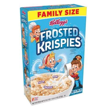 (2 pack) Kellogg's Frosted Rice Krispies Cereal 20.2