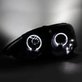 thumbnail image 4 of AKKON - For 2002 2003 2004 Acura RSX Interga DC5 Left + Right Black LED Projector Headlights Lamps Assembly Set, 4 of 7