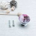 thumbnail image 7 of Crystal Knobs Wardrobe Dresser Door Knobs Pull Handle for Home Kitchen Drawer Cupboard 4pcs Pink, 7 of 7