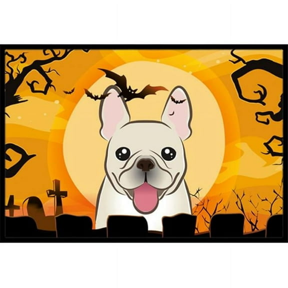 Halloween French Bulldog Indoor & Outdoor Mat, 18 x 27 in.