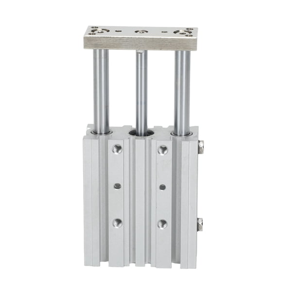 Cilindro de Aire de Aleación de Aluminio, Soporte Deslizante Compacto 3 Cilindro Neumilar de Varillas para Uso Industrial