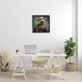 thumbnail image 3 of Stupell Industries Cowboy Manatee Portrait Animals & Insects Painting Black Framed Art Print Wall Art, 24 x 24, 3 of 9