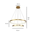 thumbnail image 3 of LAMPARA COLGANTE 2 AROS DORADO, 3 of 3