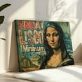 thumbnail image 4 of P&L Art Vintage Graffiti Mona Lisa Framed Canvas Wall Art- Quirky Retro-Style Home Decor for Living Room, Bedroom & More - Unique Statement Gift, 4 of 8
