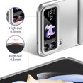 thumbnail image 3 of MonsDirect for 6.7 inch Samsung Galaxy Z Flip 4 5G 2022 Case, Hinge Protection Plating Frame Hard PC Back Shell Slim Shockproof Full Coverage Bumper Protective Shell Cover for Galaxy Z Flip 4, Silver, 3 of 7