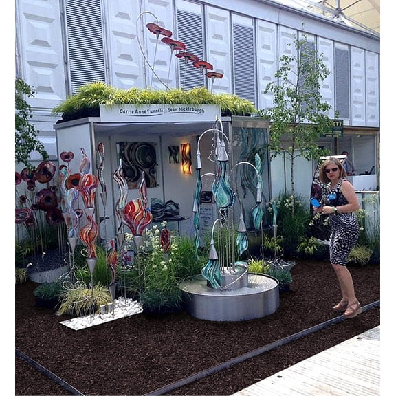 NuPlay Rubber Mulch Landscaping Bark – Rubber Nugget Weed Barrier Garden Ground Cover, 1 Pack, Earthtone