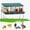 4 Holes Legs-Green, variant on Chicken Nesting Box with Metal Legs, 3 Hole Nest Boxes for Laying Eggs, Heavy Duty Metal Nest Boxes for Chicken Poultry Dove Duck and Pigeon to Collect Eggs, Roll Away Nesting Box Green