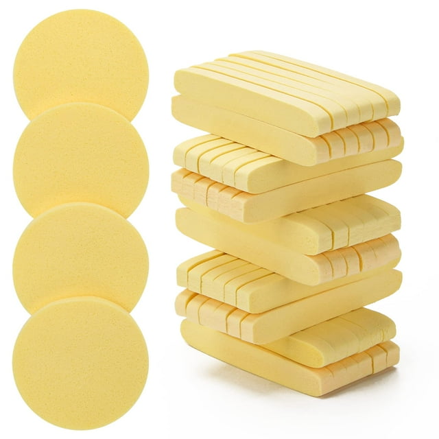 Esponja facial Luxiv, desmaquillante comprimido, 120 unidades