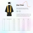 thumbnail image 3 of TSSOE Unisex Matte Kindergarten Graduation Gown and Cap Tassel Set with Gold Plain Stole Black 12-13, 3 of 3