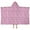 Pink Butterfly Pattern, variant on White Butterfly Flower Pattern Hooded Bath Towel,50"x30" for Ages 3 To 12 Kids, Quick Dry Lightweight Soft Microfiber Hood Beach Towel Cover Up for Kids
