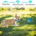 thumbnail image 4 of Nueva pelota de disco para perros, juguetes interactivos para perros con forma de platillo volador, pelota emergente para perros, juguetes para mascotas de forma variable (azul), 4 of 5