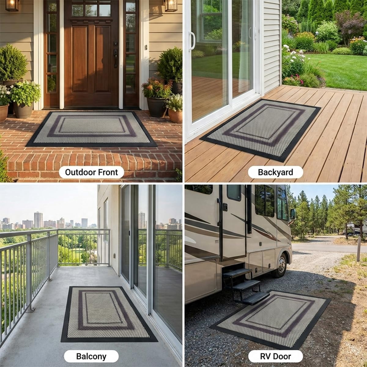 Muddy Mat® Meshy Mat® Door Mat Heavy-Duty Quick-Dry Floor Mat, Sand & Dirt Trapper for Indoor & Outdoor, Ideal for Entrance, Mudrooms,Patios & Garages,Low-Profile,Non-Slip,Washable– Box 16"x24"x0.4"