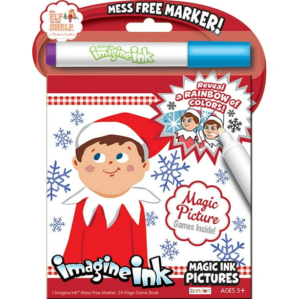 Elf on a Shelf 24Page Imagine Ink Magic Pictures Activity Book