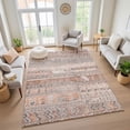 thumbnail image 7 of Addison Rugs Mayfield Premium Machine Washable Transitional Stripes Terracotta Rectangle Rug, 10' x 14', 7 of 7
