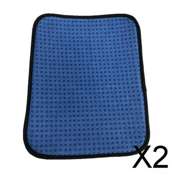 Toallas de bolos de microfibra Colamx 2 piezas azul 20cm x 20cm