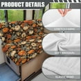 thumbnail image 6 of FOR U DESIGNS Pumpkin Dahlia Flower Print 2 Pcs RV Dinette Cushion Covers Scratch-resistant Camper Slipcover Stretch Sofa Furniture Protector, 1 Backrest Covers and 1 Bench Covers, Halloween Decor, 6 of 7