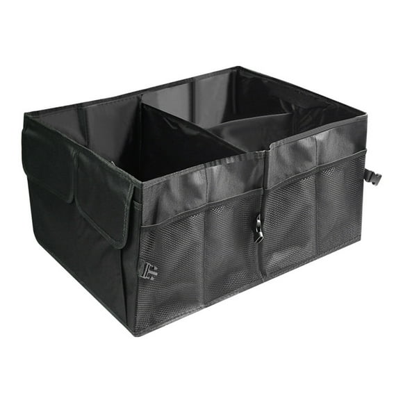 Kieccall Coffre de Voiture Boîte de Rangement Pliable, Organisateur Pliable pour Bricoles et Équipement de Camping, Conteneur Multifonction pour Véhicule et Usage Extérieur