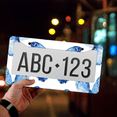 thumbnail image 4 of 1 Pcs Blue License Plate Frame, License Plate Cover for Car Decorative Parts, Aluminum License Plate Bracket Holder Rust-Proof Weather-Proof for US Standard Car, 4 of 9