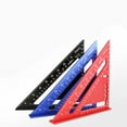 thumbnail image 4 of DEBGFS 7 Inch Measuring Tool Aluminum Alloy Carpenter Set Square Angle Woodworking Tools Try Square Triangular Metric,Black, 4 of 7