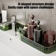 thumbnail image 4 of Bathroom Counter Corner Shelf Kitchen Wall Mounted Organizer No Drill Acrylic Hanging Rack Drainage Storage Holders For Bathroom Kitchen, 4 of 6
