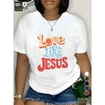 thumbnail image 2 of LOVE LIKE JESUS Retro Vibe Pure Women'S T-Shirt Comfort Fit Tee For Adult, Men, Women, Teen, Teenager, Adolescent, Youth, 2 of 8