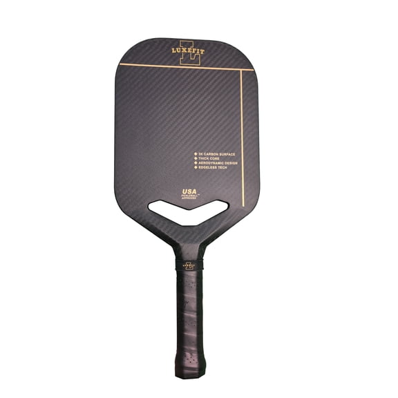 LUXEFIT Carbon Fiber Pickleball Paddle with Aero Throat, USAPA Approved