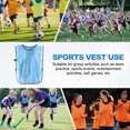 thumbnail image 6 of Uxcell Soccer Pinnies Training Vest 17.7 x 11 Inch Team Practice Pinnies Jersey Sky Blue 12 Pack, 6 of 7