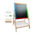 thumbnail image 2 of Caballete para niños, caballete de pie de madera, juego de tablero de dibujo con ajuste , doble cara, 4 Uds. 4 PIEZAS Soledad Caballete para niños, 2 of 7
