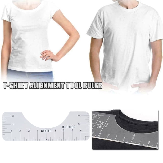 Guía de alineación, guía de regla de camiseta, herramienta de medición de regla de camiseta, construcción robusta