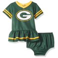 thumbnail image 1 of Gerber Vestido De Jersey Nfl Para Niña Y Cubrepañal, Color Del Equipo, 6-12 Meses, 1 of 1