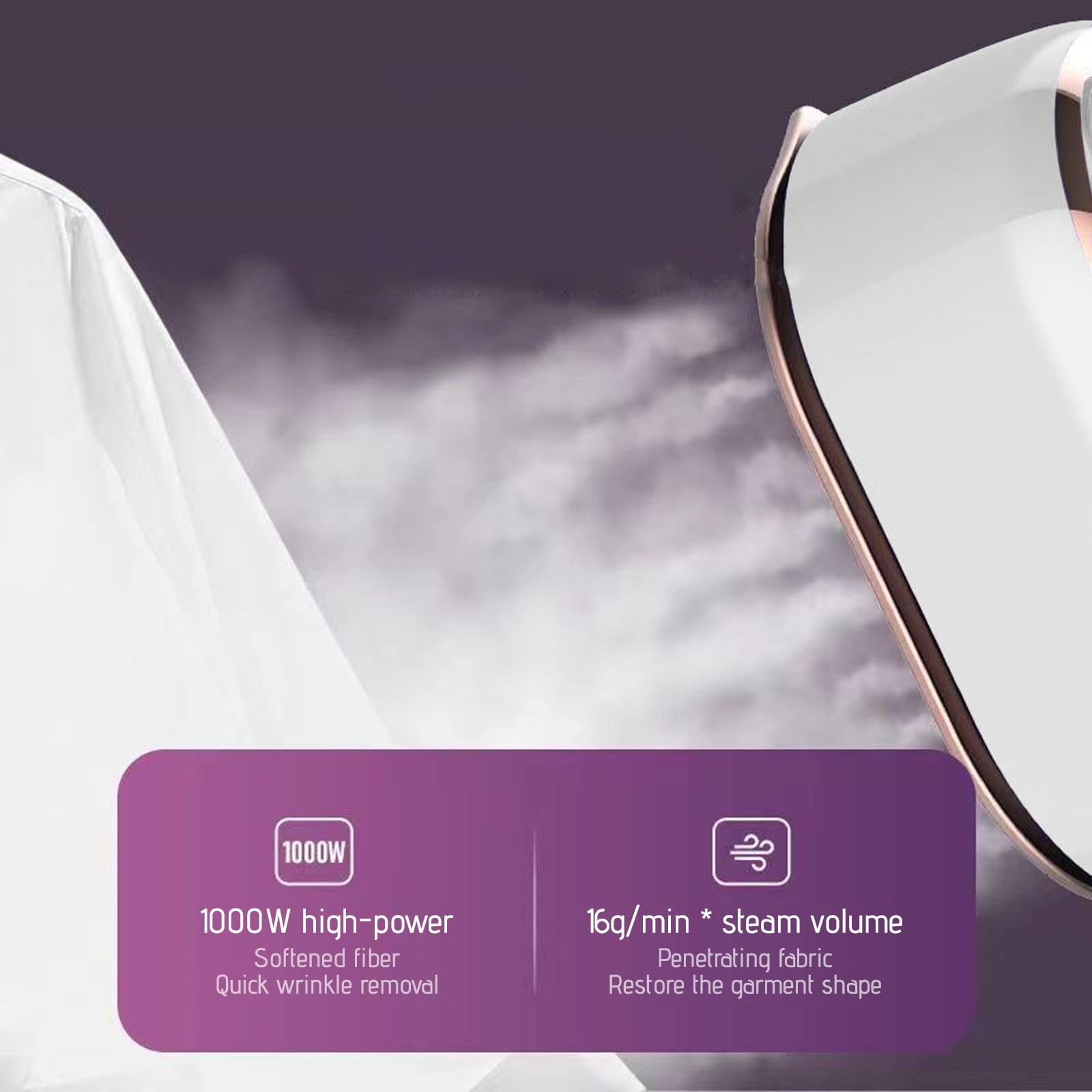 Upgrade Portable Mini Ironing Machine, 180° Rotatable Handheld Steam Iron, 2-in-1 Dry & Wet Ironing, 100ml Water Tank, Titanium Soleplate, Fast Heating, Suitable for Home Travel, Various Fabrics