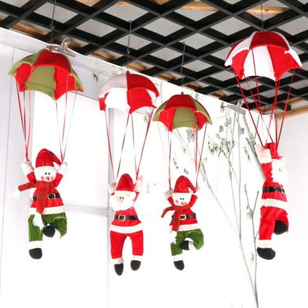 Deals On Toys For Christmas Santa Claus Christmas Home Ceiling Decoration Parachute Doll Hanging Pendant Toy ()