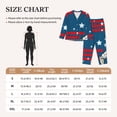 thumbnail image 4 of Picia Astronaut Runs Forward Pattern Women’s Long-Sleeve Sleepwear Set - Soft 2-Piece Loungewear with Pockets, Comfy PJs for Relaxing Nights-X-Large, 4 of 7