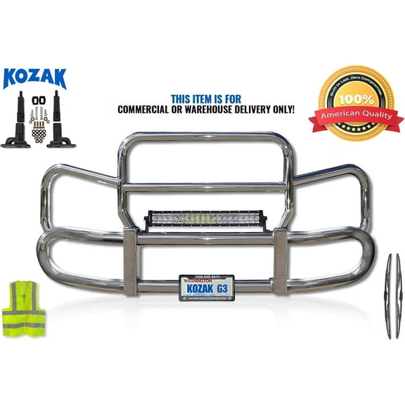 Herd 300 Compatible with Volvo VNL 300 400 740 760 860 2018  Grille Deer Moose Brush Bumper Guard