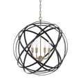 thumbnail image 6 of 4 Light Pendant In Transitional Style 0 High By 0 Wide-Brushed Nickel Finish    -Traditional Installation Capital Lighting 4234Bn, 6 of 7
