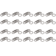 thumbnail image 1 of 20mm x 3mm Stainless Steel Webbing Strapping Welded O Rings 100 Pcs, 1 of 2