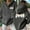 Dark Gray, variant on And Winter Fashionable And Interesting Printed Women's Hooded Sweatshirt Without Pockets Womens Hoodie Full Zip Zip up Dress Womens Winter Hoodie Womens Sweatshirt Tunic Sweatshirt Zip up Jacket Women